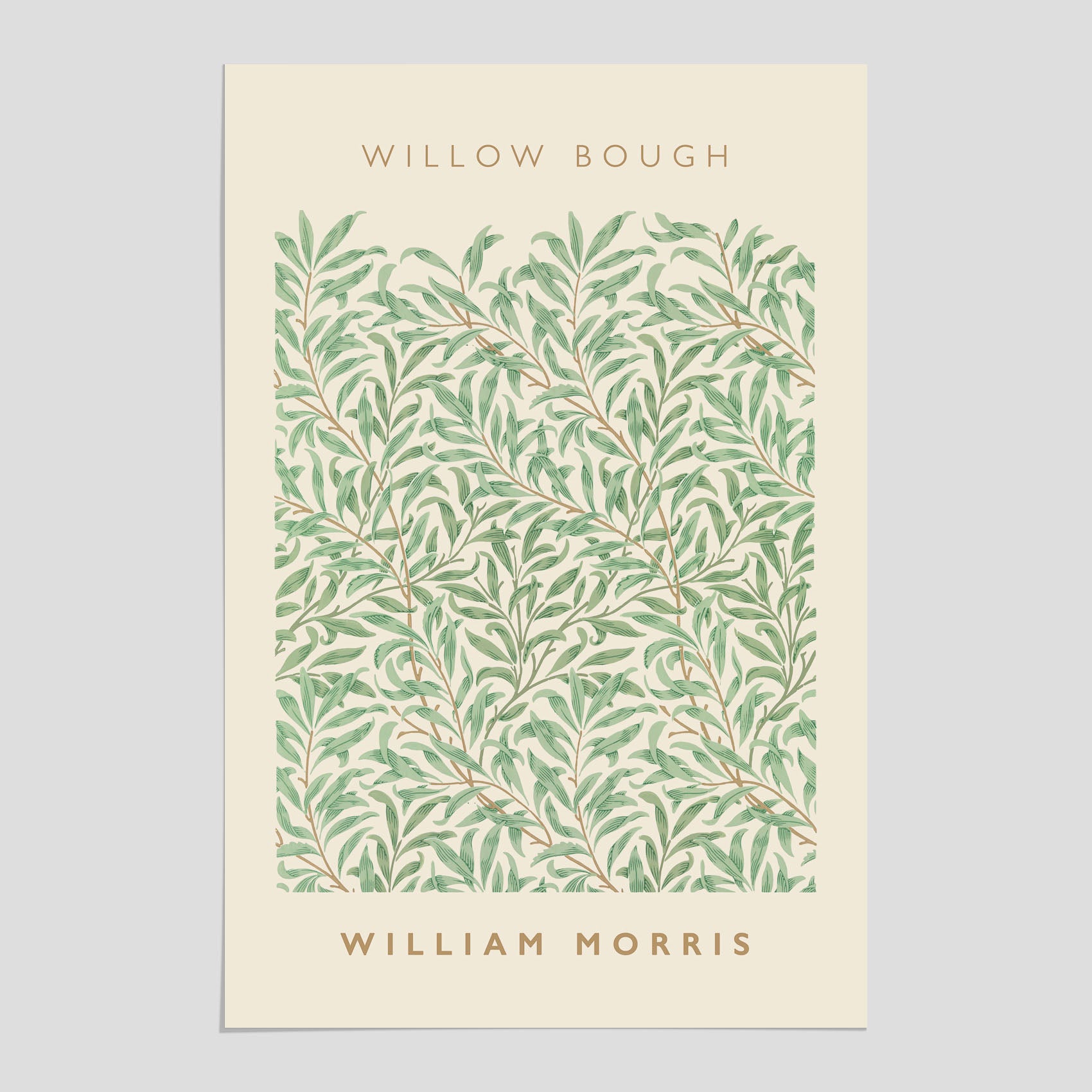 William Morris poster med motivet Willow Bough. Affisch med William Morris-motiv.